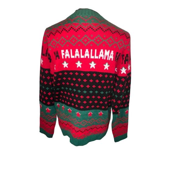 Holly Time Unisex XXL/2XG FALALALLAMA  3D Holiday Ugly Christmas Sweater - Picture 4 of 7